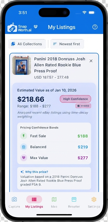 SnapWorth My Listings